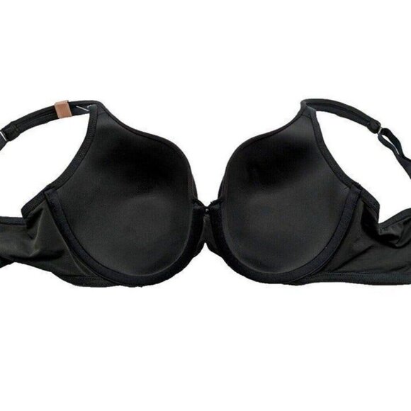 Cacique Lane Bryant Womens Bra T Shirt Cotton Blend Size 38C Black - Picture 8 of 9